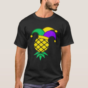 Auf den Kopf Ananas Mardi Gras, Schwänze Fett Tue T-Shirt