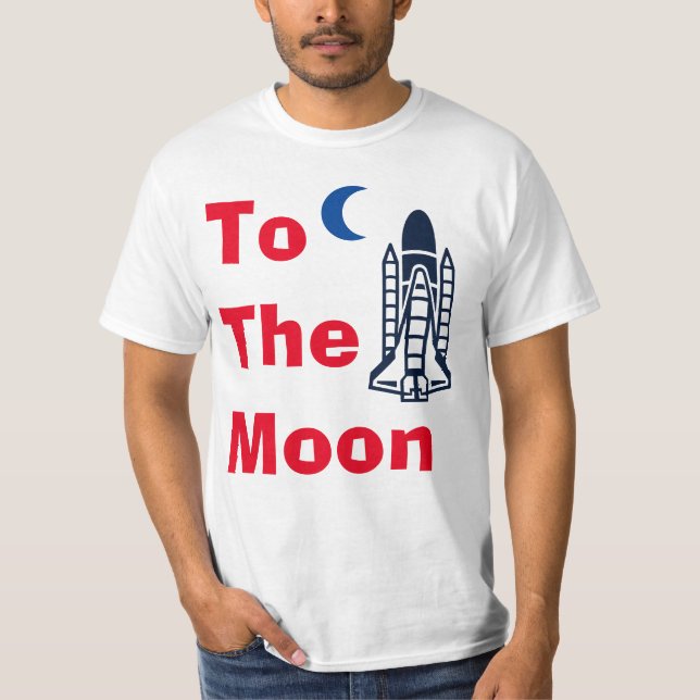 Auf den Mond T - Shirt (Vorderseite)