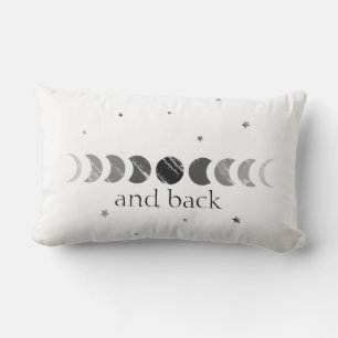 Auf den Mond und zurück die Weibchen Lendenkissen
