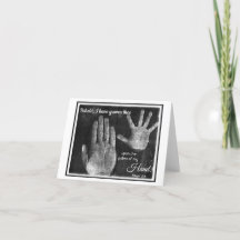 Auf den Palmen meiner Hand LDS Notecard