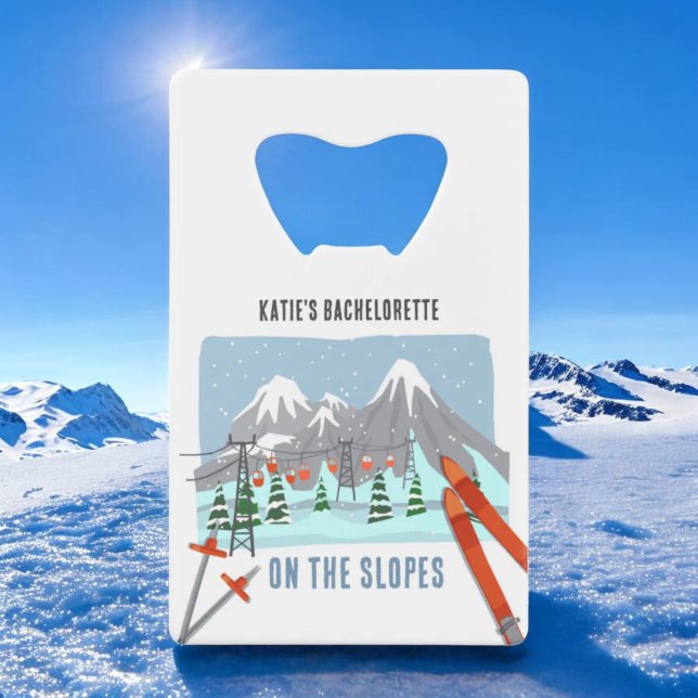 Auf den Pisten Schnee Ski Bachelorette Liebhaber Geldbeutel Flaschenöffner (Von Creator hochgeladen)