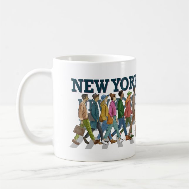 Auf den Sidewalks in New York Kaffeetasse (Links)