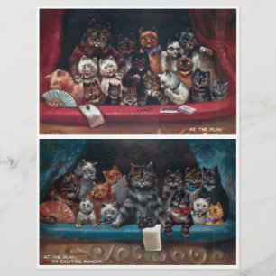 Auf den Spielpostkarten von Louis Wain