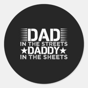 Auf den Straßen, die der Vater am Sheets Vaters Da Runder Aufkleber