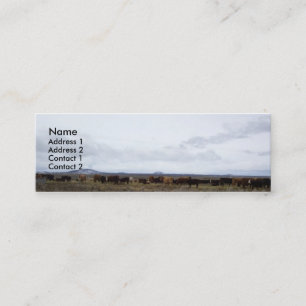 Auf den Strecken-Visitenkarten Mini Visitenkarte