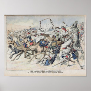 Auf der Algero-Marokkanischen Grenze Franzosen Poster