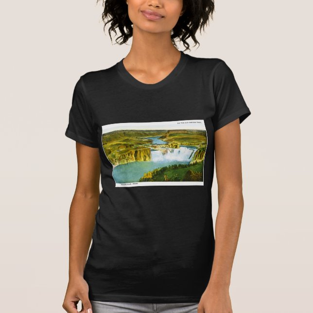 Auf der alten Oregeon Spur Shoeshone Fälle, Idaho T-Shirt (Vorderseite)