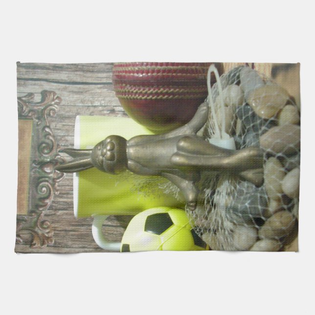Auf der anderen Seite Pitch & Crease: Fußball-Cric Handtuch (Horizontal)