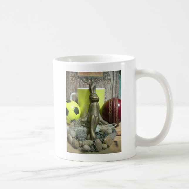 Auf der anderen Seite Pitch & Crease: Fußball-Cric Kaffeetasse (Rechts)
