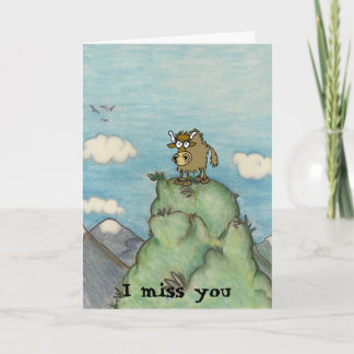 Auf der Bergspitze thront ein sonniger Cartoon. Karte