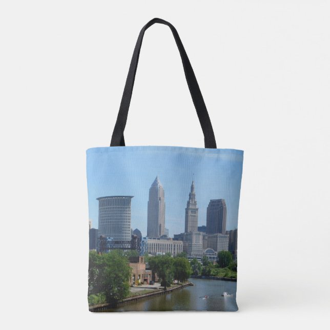 Auf der Cleveland Tote Bag rollen Tasche (Rückseite)