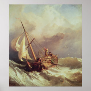 Auf der Dogger Bank 1846 Poster