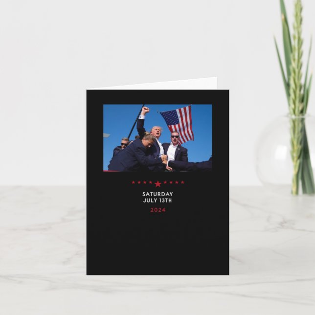 Auf der Donald Trump-Kundgebung in Pennsylvania Karte (Vorderseite)