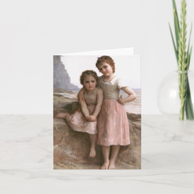 Auf der felsiger Strand-Anmerkungs-Karte Karte (Vorderseite)