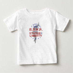 Auf der Freiheitsstatue steht nicht RSVP Baby T-shirt