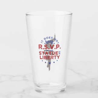 Auf der Freiheitsstatue steht nicht RSVP Glas