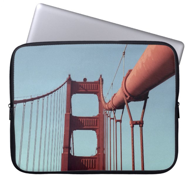 Auf der Golden Gate Bridge Laptopschutzhülle (Vorderseite)