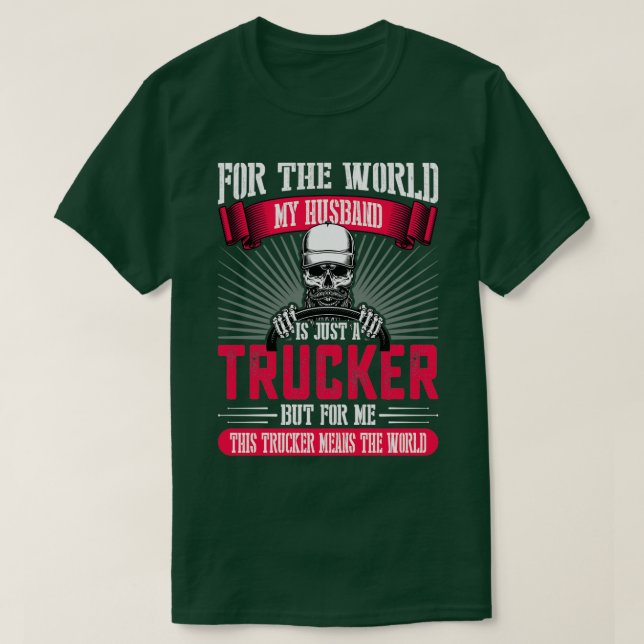 auf der Grundlage des Themas der LKW-Fahrer ist ei T-Shirt (Design vorne)