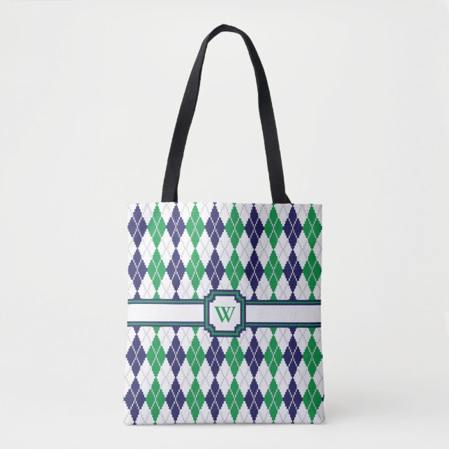 Auf der grünen Raute Mehrdruck-Tasche Tasche (Vorderseite)
