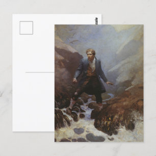 Auf der Insel Earraid von N. C. Wyeth Sailors Postkarte