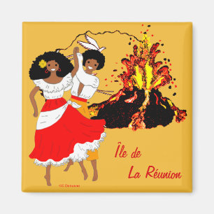 auf der Insel Réunion Magnet