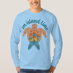 Auf der Insel Zeit tropisches Sonnenuntergang Meer T-Shirt