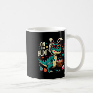 Auf der Jagd Dino Happy Ostertag T-rex Dinosaur Kaffeetasse