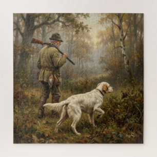 Auf der Jagd nach Waldschnepfen, English Setter Ja