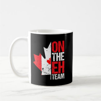 Auf der kanadischen Ahornflagge des Eh-Teams Kaffeetasse