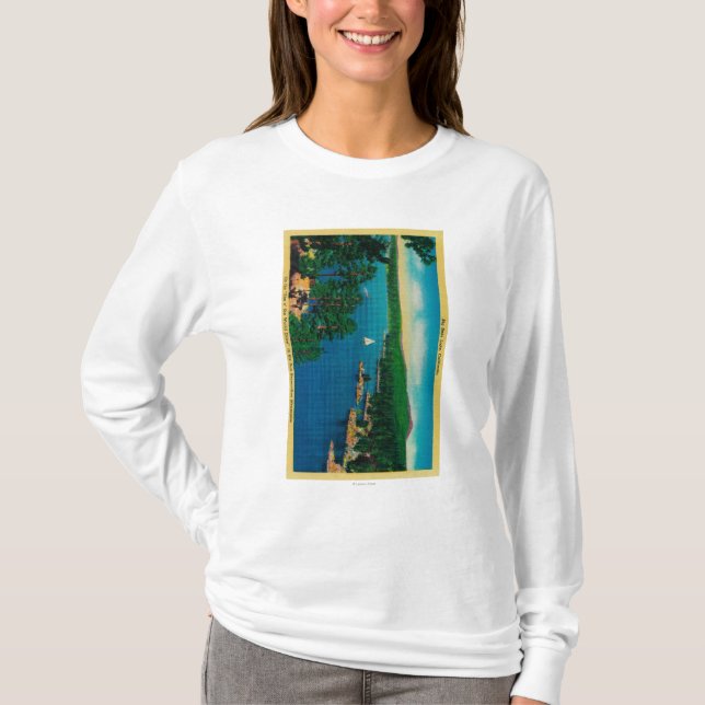 Auf der Kante des Welt-Antriebs in San Bernardino T-Shirt (Vorderseite)