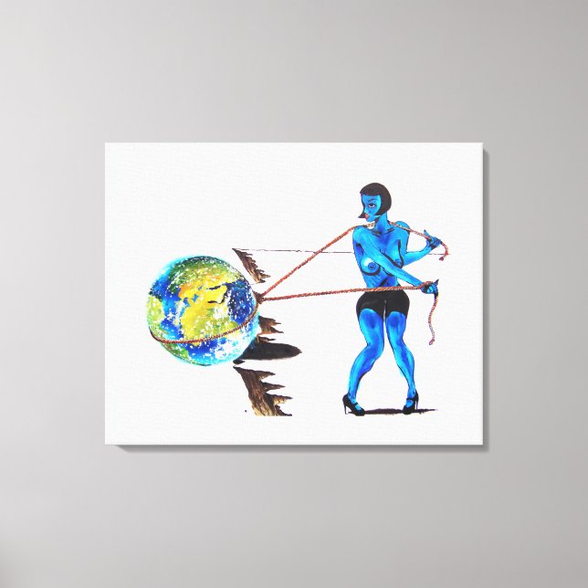 Auf der Kante Leinwanddruck (Vorderseite)