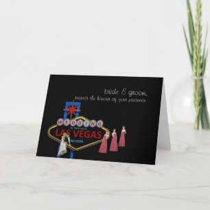 Auf der Kapelle Las Vegas Hochzeitskarte Einladung