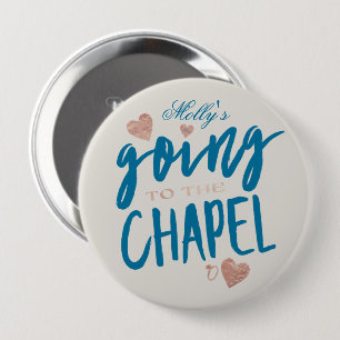 Auf der Kapelle - maßgeschneidertes Hochzeitsszena Button