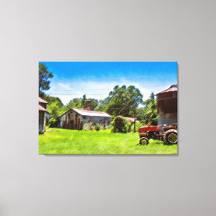 AUF DER LANDWIRTSCHAFT Leinwand Art