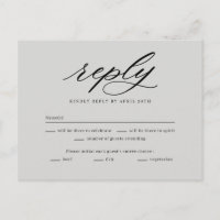 Auf der letzten Hochzeit RSVP Antwortkarte