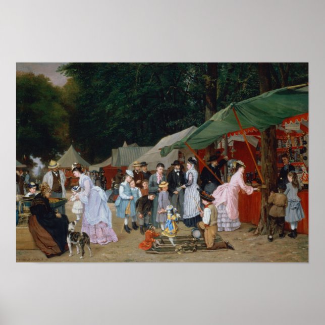 Auf der Messe 1877 Poster (Vorne)
