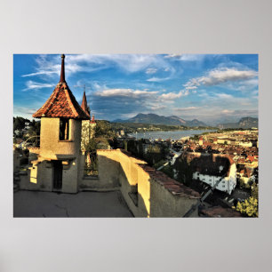 Auf der Musegg-Mauer Poster