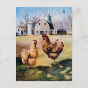 Auf der Postkarte des Betriebs