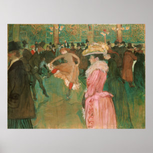 Auf der Route: Der Tanz Toulouse-Lautrec Poster