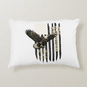 Auf der Rückseite Adler und Flagge 250 Jahre 1776- Dekokissen