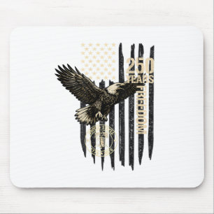 Auf der Rückseite Adler und Flagge 250 Jahre 1776- Mousepad
