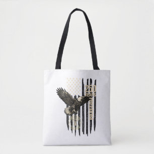 Auf der Rückseite Adler und Flagge 250 Jahre 1776- Tasche