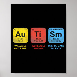 (auf der Rückseite) Autismus-Bewusstsein Periodens Poster