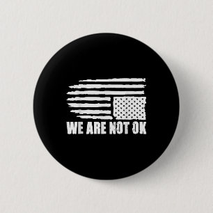 Auf der Rückseite der amerikanischen Flagge beängs Button