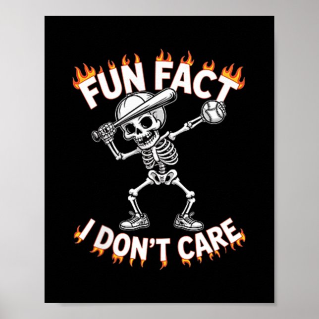 (auf der Rückseite) Funny Dabbing Skeleton Spaß Fa Poster (Vorne)