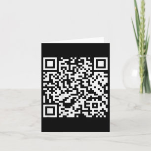 (auf der Rückseite) Funny Qr nicht ein wenig Btch  Karte