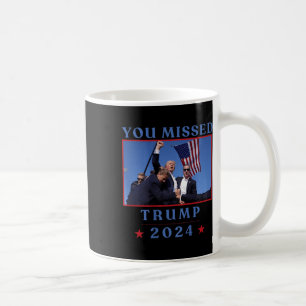 (auf der Rückseite) Funny Sie vermisst Trump 2024 Kaffeetasse