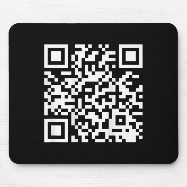 (auf der Rückseite) Lustiger QR-Code: Sehe ich so  Mousepad (Vorne)