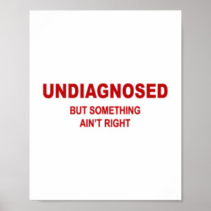 (auf der Rückseite) nicht diagnostiziert, aber auf Poster