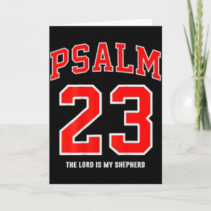 (auf der Rückseite) Psalm 23 Der Herr ist mein Hir Karte